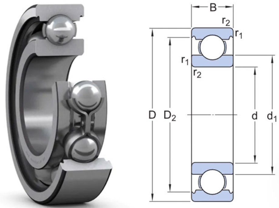 Vòng bi SKF 6322 chính hãng